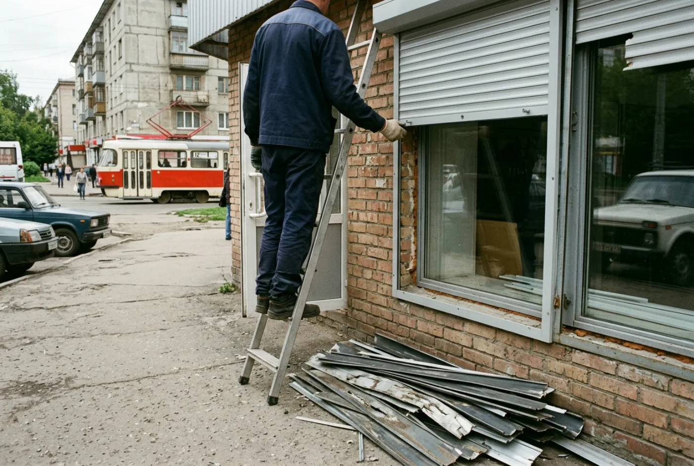 Замена рольставней в Гурзуфе